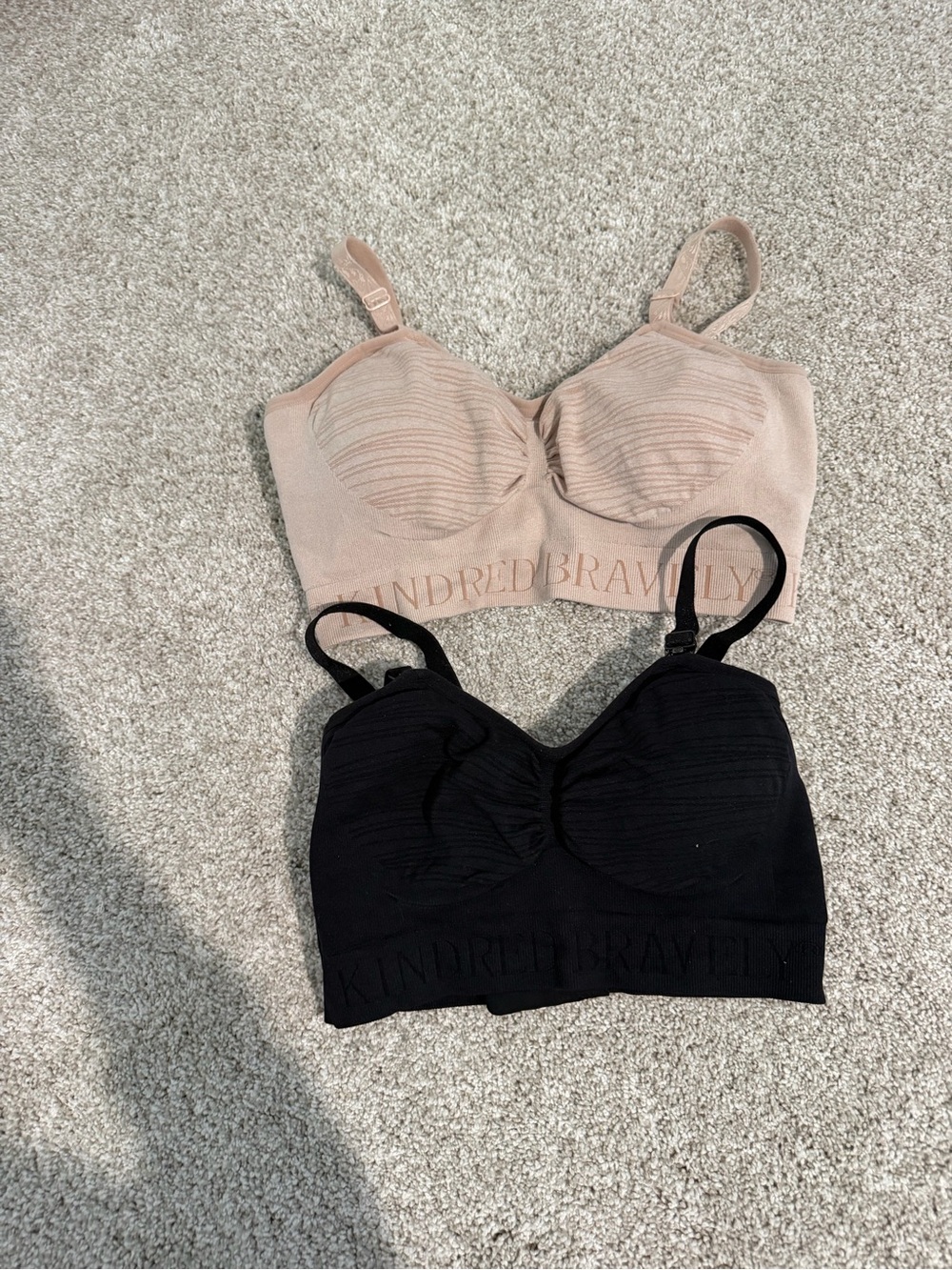 Kindred Bravely Seamless Maternity/Nursing Bras - Nude & Black